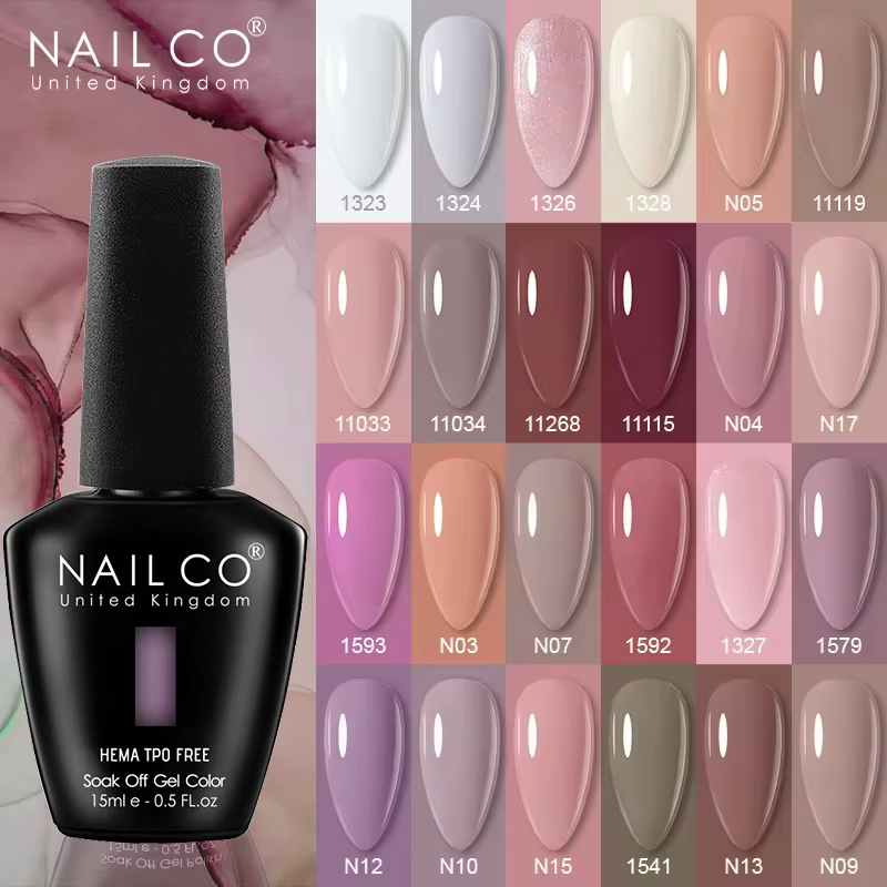 NAILCO 131 couleurs TPO gratuit HEMA Vernis Semi Permanent UV