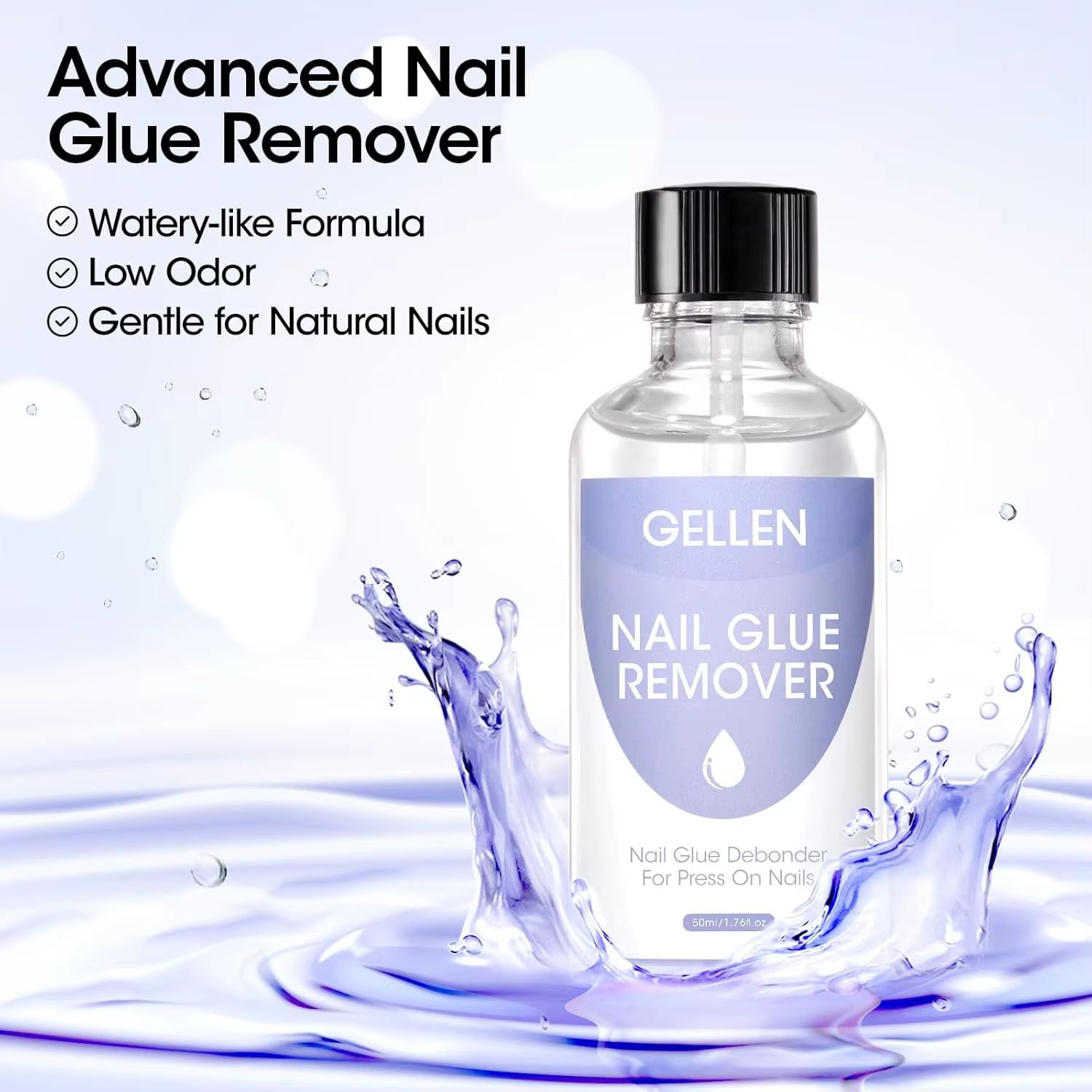 GELLEN 50ml Dissolvant de colle à ongles sans acétone