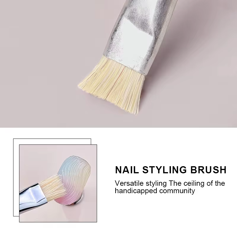 Kaniu 1/2 pièces brosse à poils durs pour Nail Art débutant pinceau de modélisation Gel peinture stylo à rayures pour