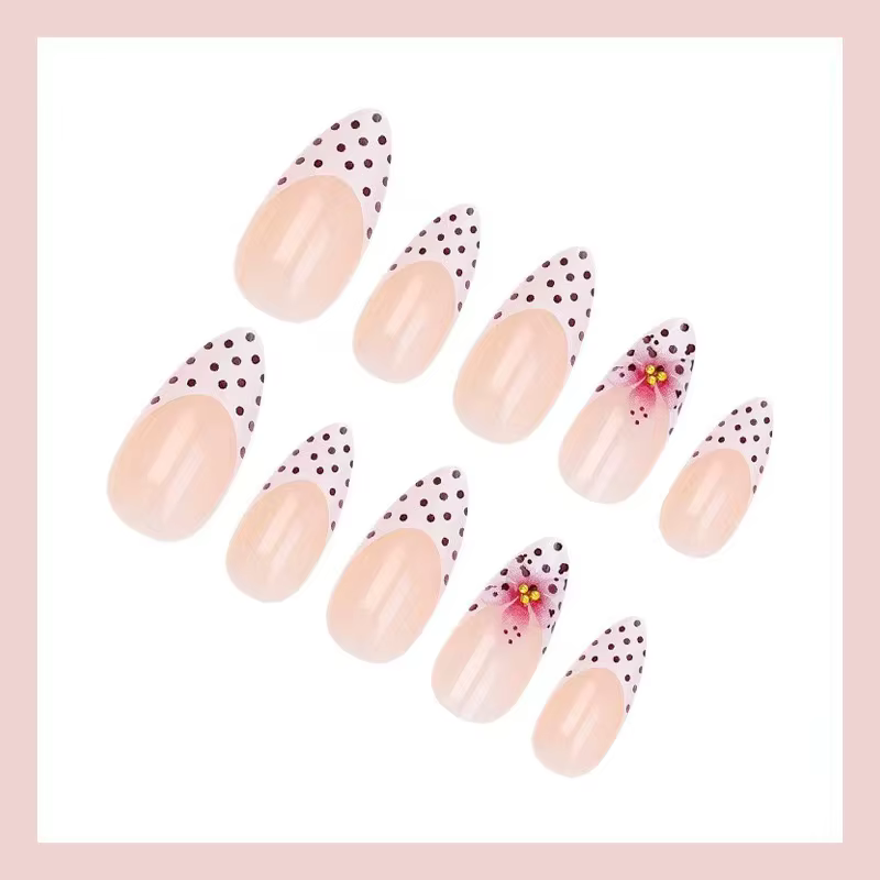 24 faux ongles mats en forme d'amande