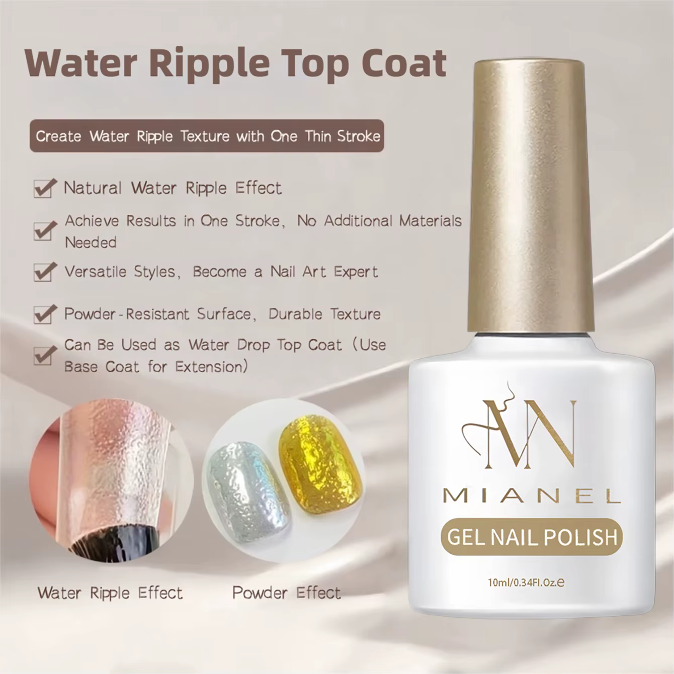MIANEL 2026 Nouveau Gel à Ongles Effet Marbre Rapide