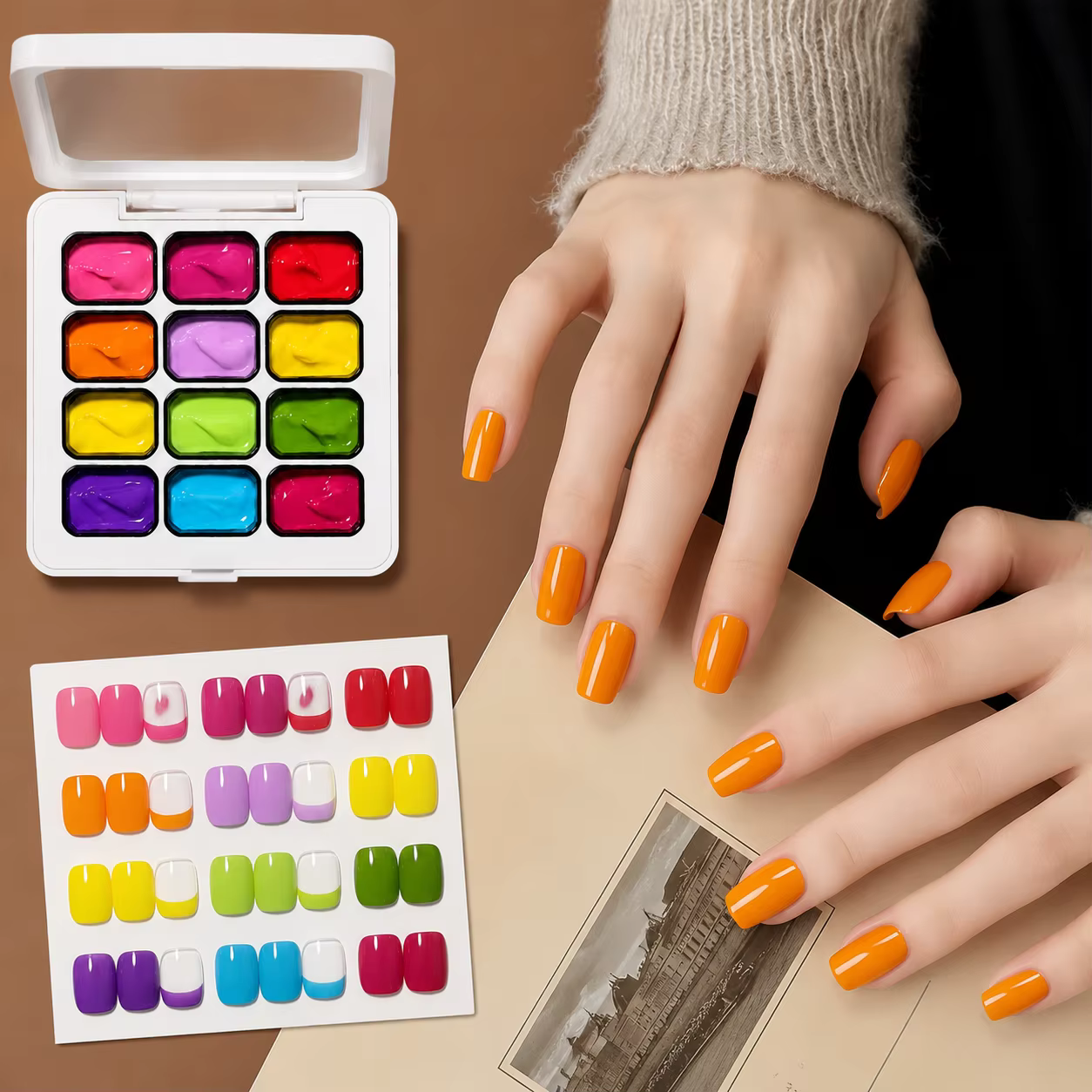 Vernis à ongles en gel fluorescent 12 couleurs