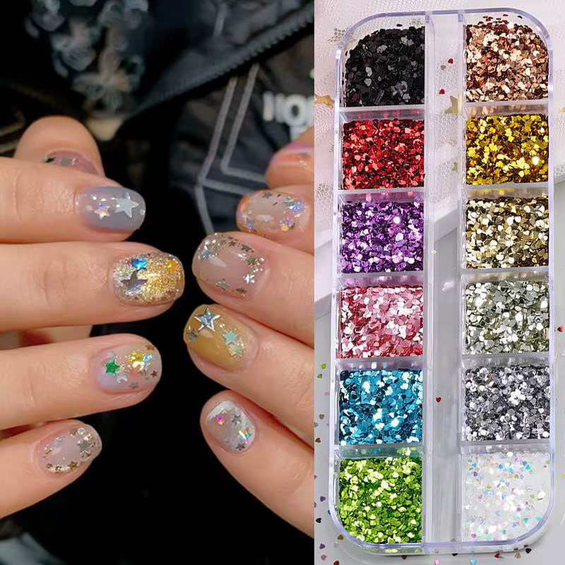 Mélange de paillettes pour ongles