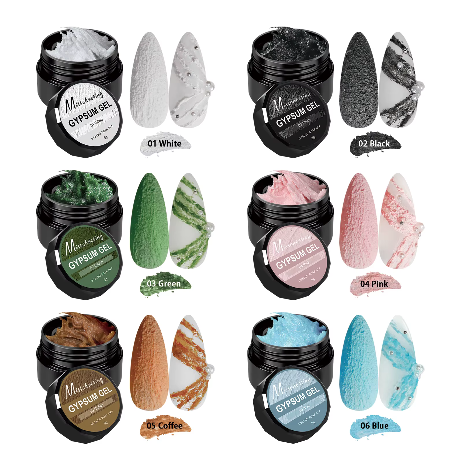 1 pot dessin sculpture Gel ongles plâtre effet 3D sable Texture soulagement pas besoin de lavage Gel vernis UV LED