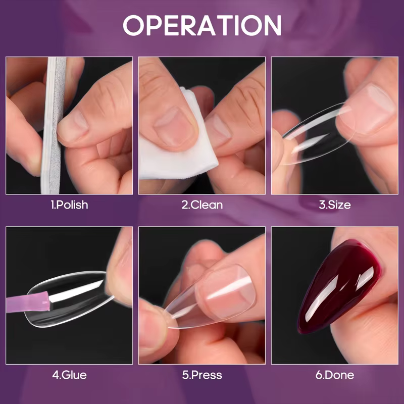 240 Faux ongles en amande