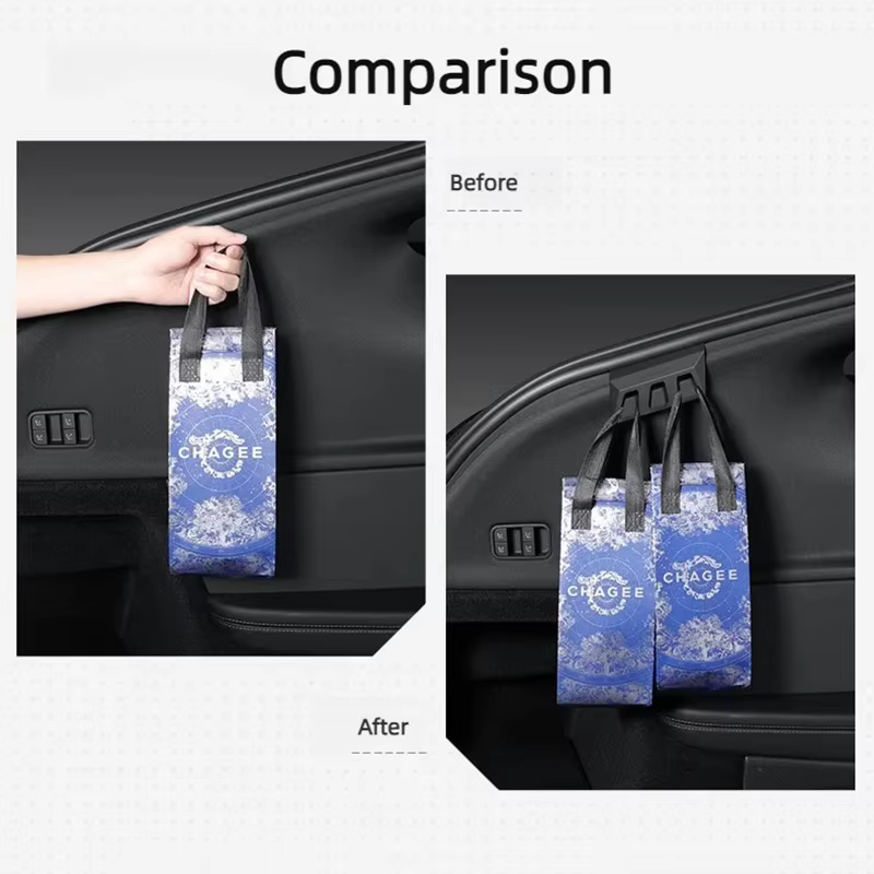 Accessoires pour Tesla Model Y L Juniper 2026 : Crochets de rangement latéraux pour coffre arrière, crochets muraux YL pour sacs d'épicerie et vêtements