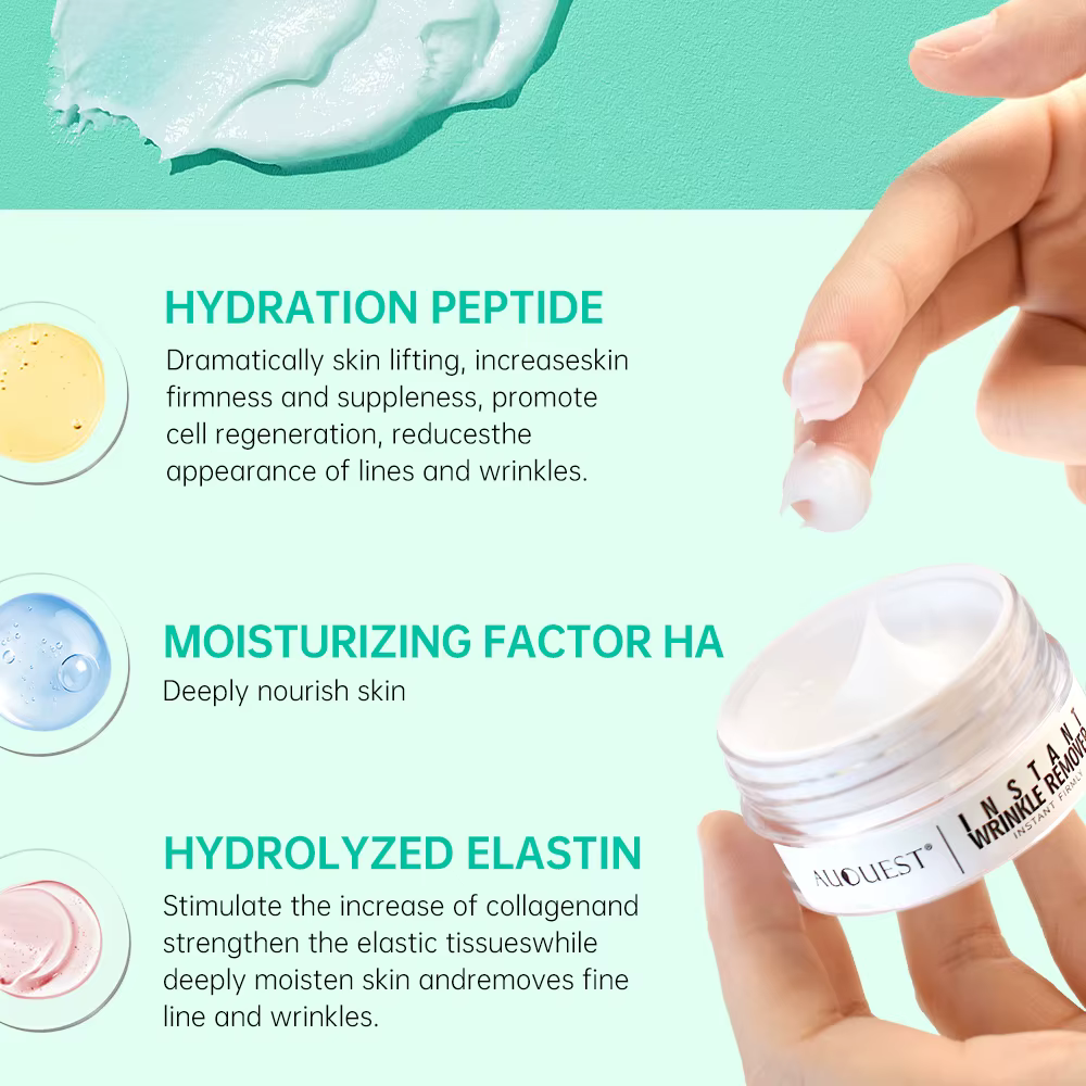 AUQUEST 5 secondes crème Anti-rides instantanée pour le visage Peptide Anti-âge Lifting raffermissant nourrir crème pour le visage soins de la peau
