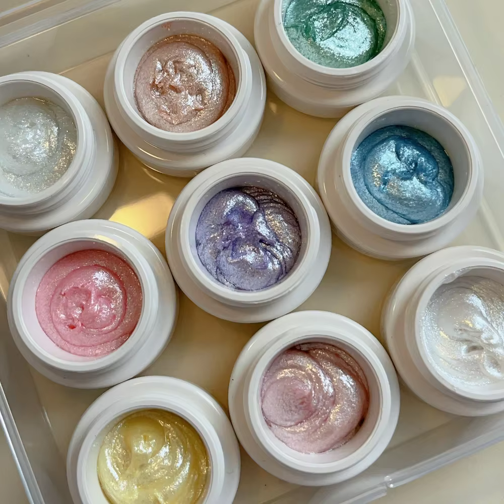 Poudre crème Aurora Fairy pour nail art
