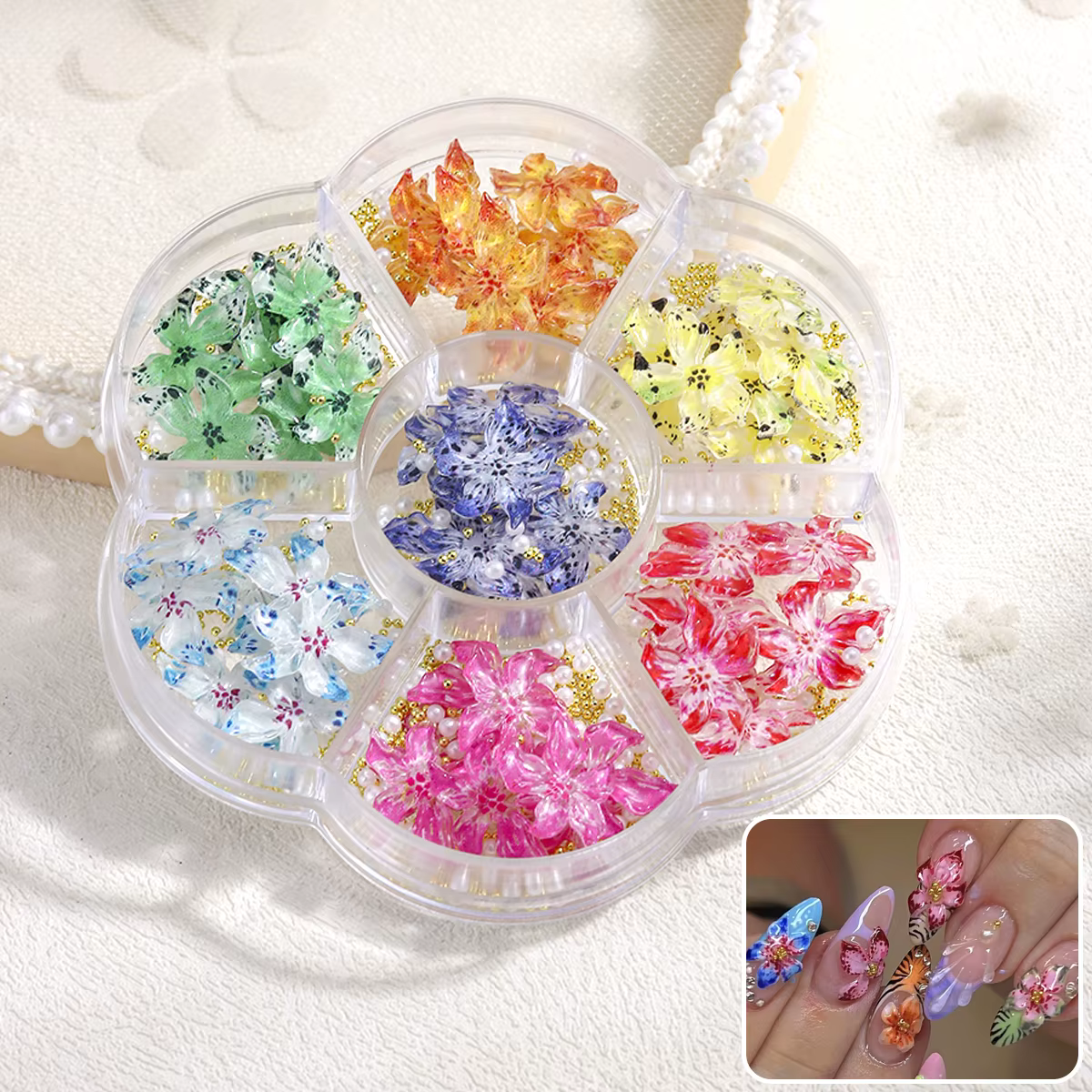 Décorations pour ongles en résine