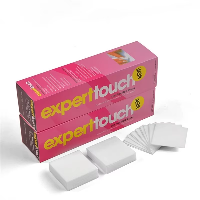 Lingettes en coton non pelucheuses pour dissolvant de vernis à ongles