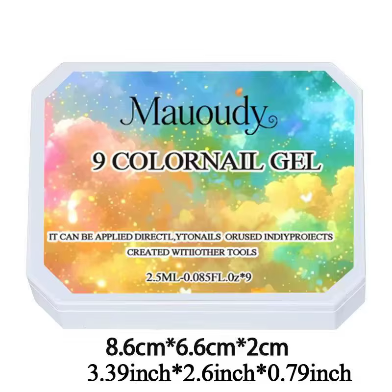 Gel de vernis à ongles Macaron 9 couleurs