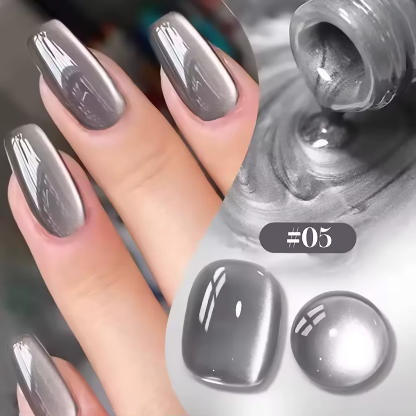 ZH automne et hiver ongles orteil vente blanchiment perle de verre oeil de chat Gel vernis