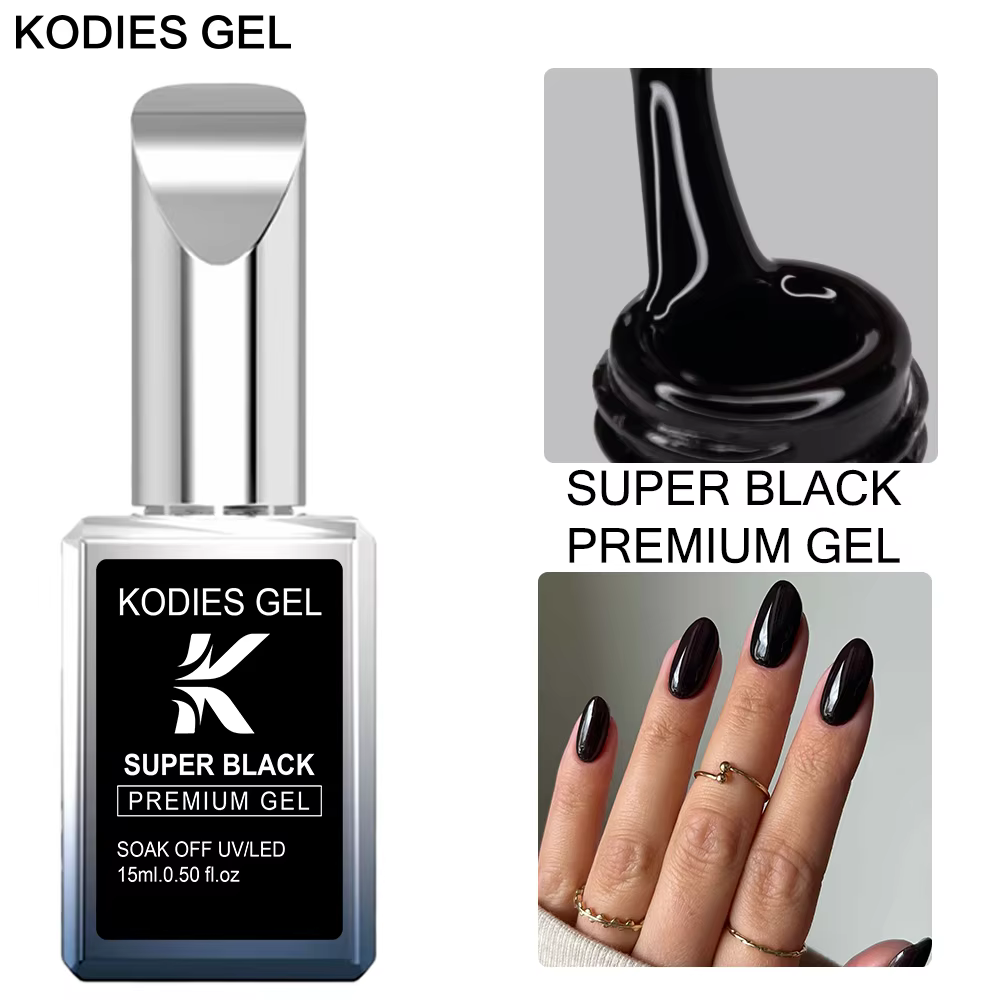 Vernis à ongles en gel KODIES GEL Super Black