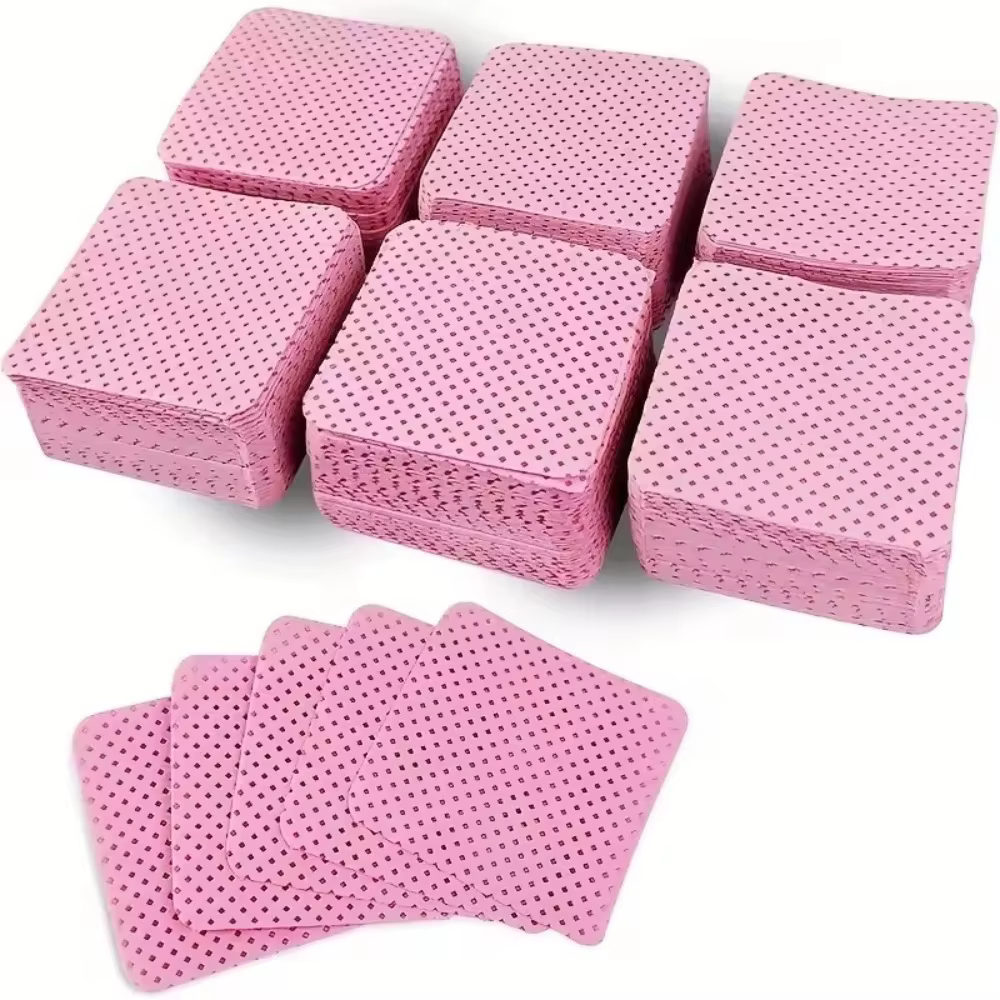 100 lingettes portables en tissu non tissé super absorbantes pour retirer le vernis gel