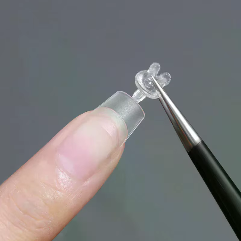 Faux ongles transparents Super D Arc longs
