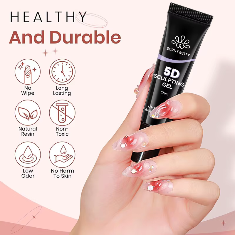 Gel de sculpture 5D BORN PRETTY pour nail art