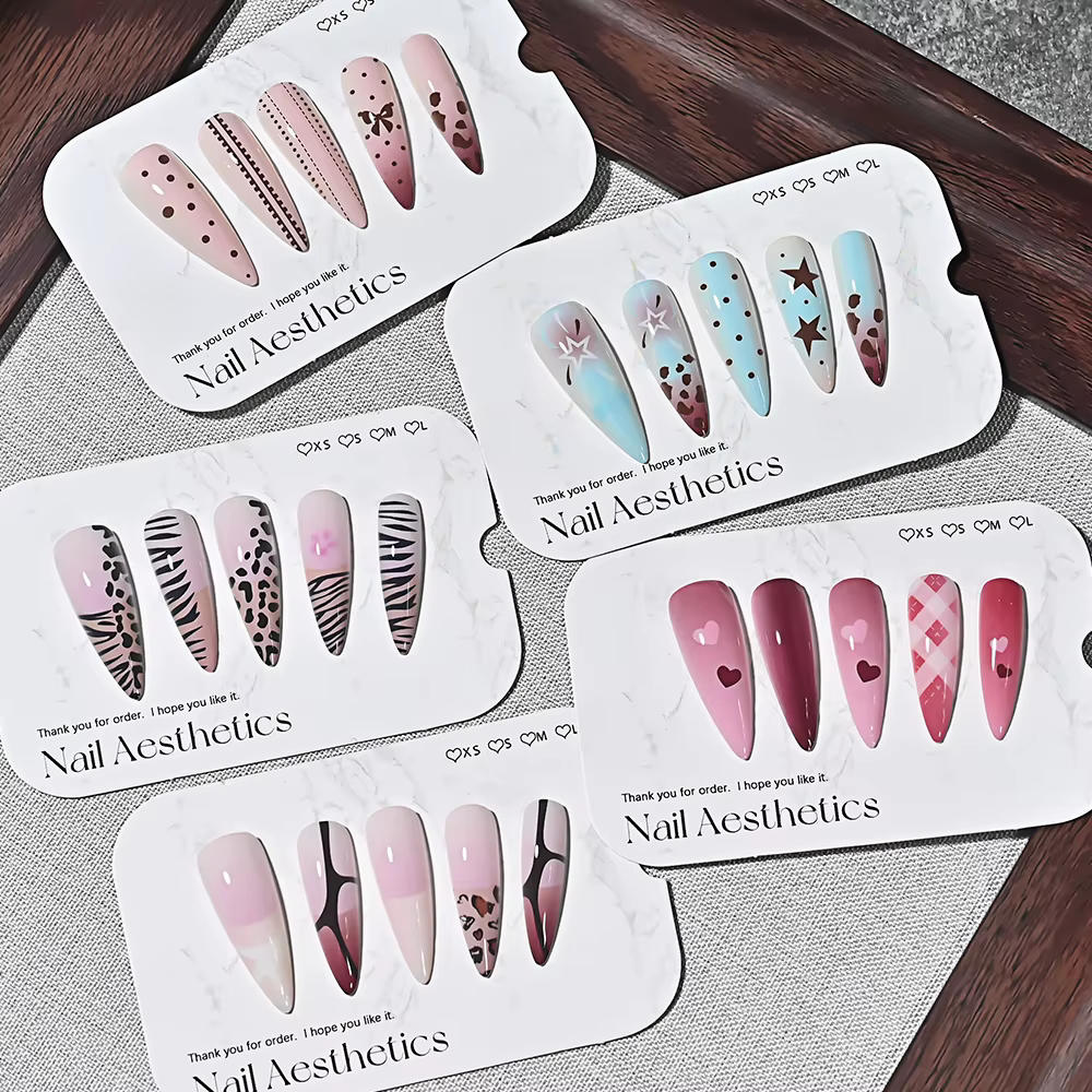 120 faux ongles en gel souple