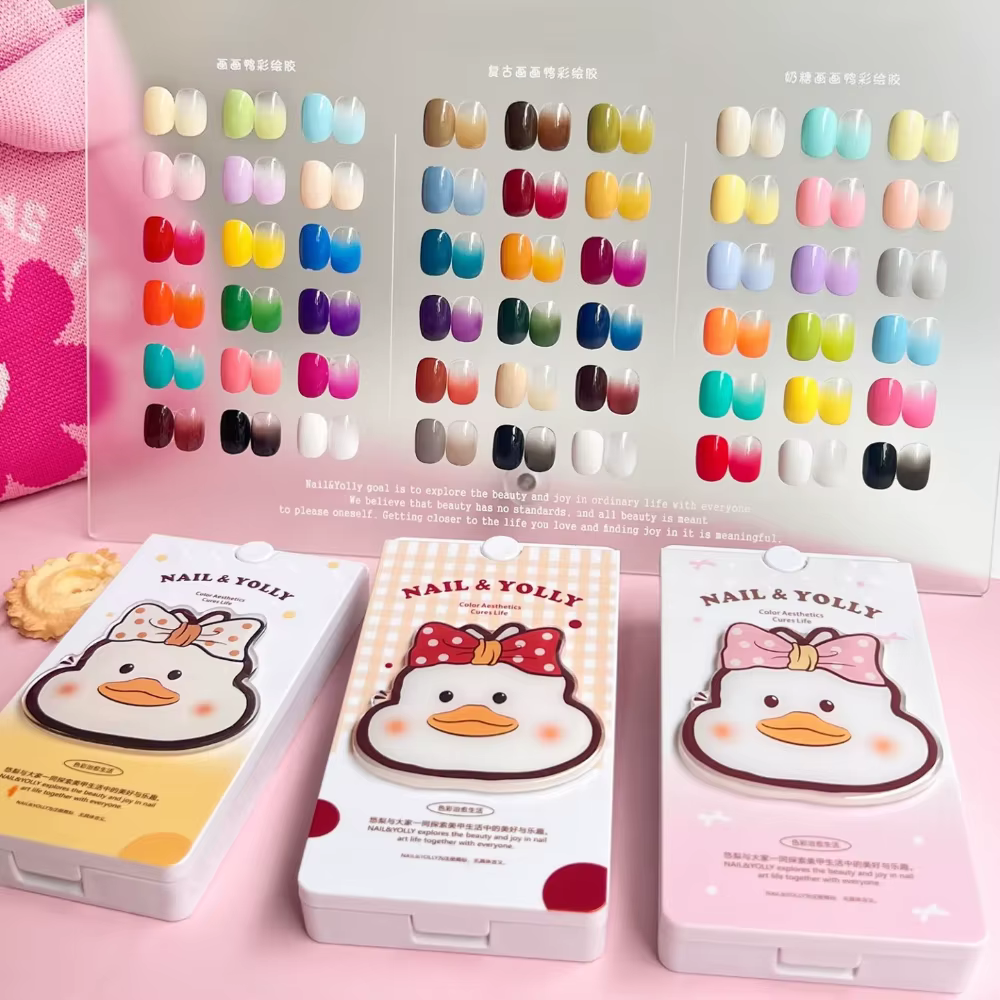 Palette de 18 Couleurs de Gel Solide pour Ongles