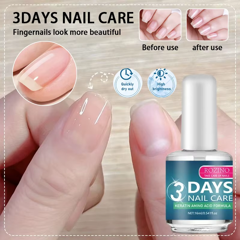 Nouveau Base Coat Nutritionnel Transparent pour Ongles
