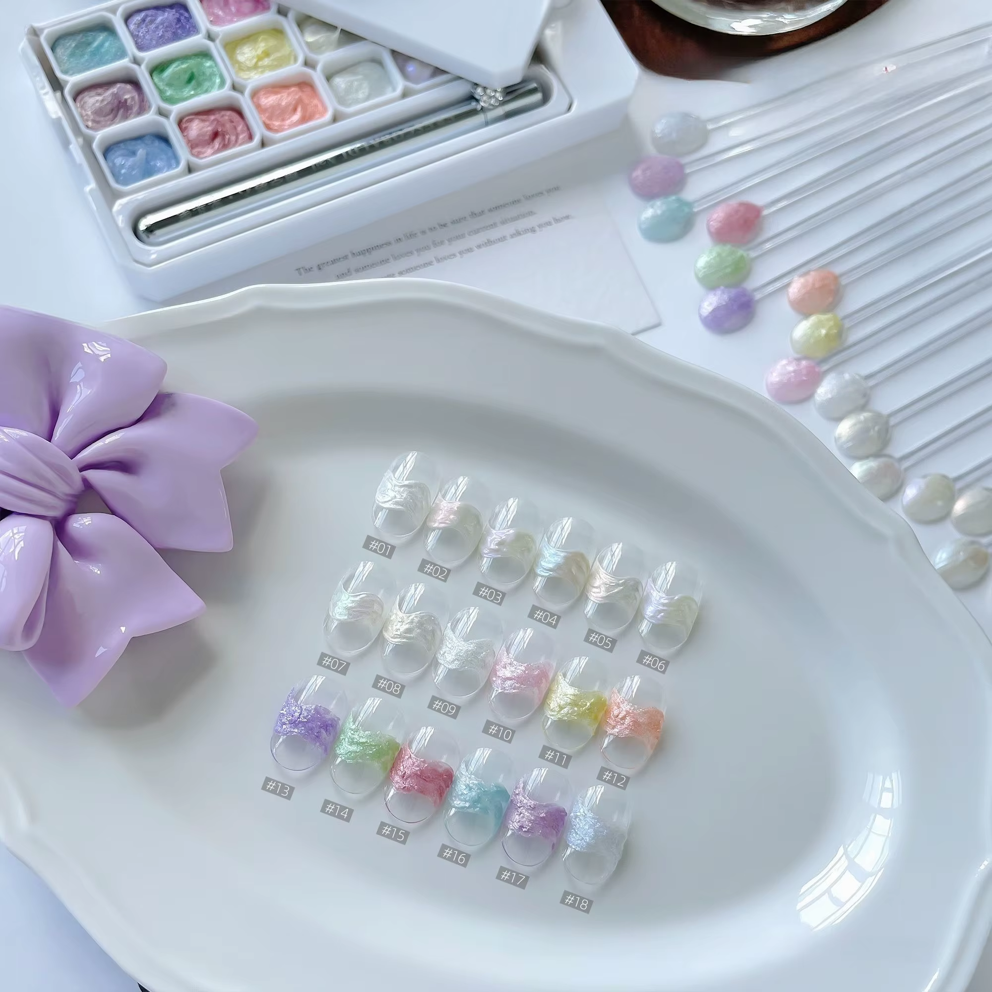 Nouveau Gel Crème Poudre Féerique pour Nail Art Effet 3D Texture Sans Couche de Finition Gel UV/LED Vernis à Ongles