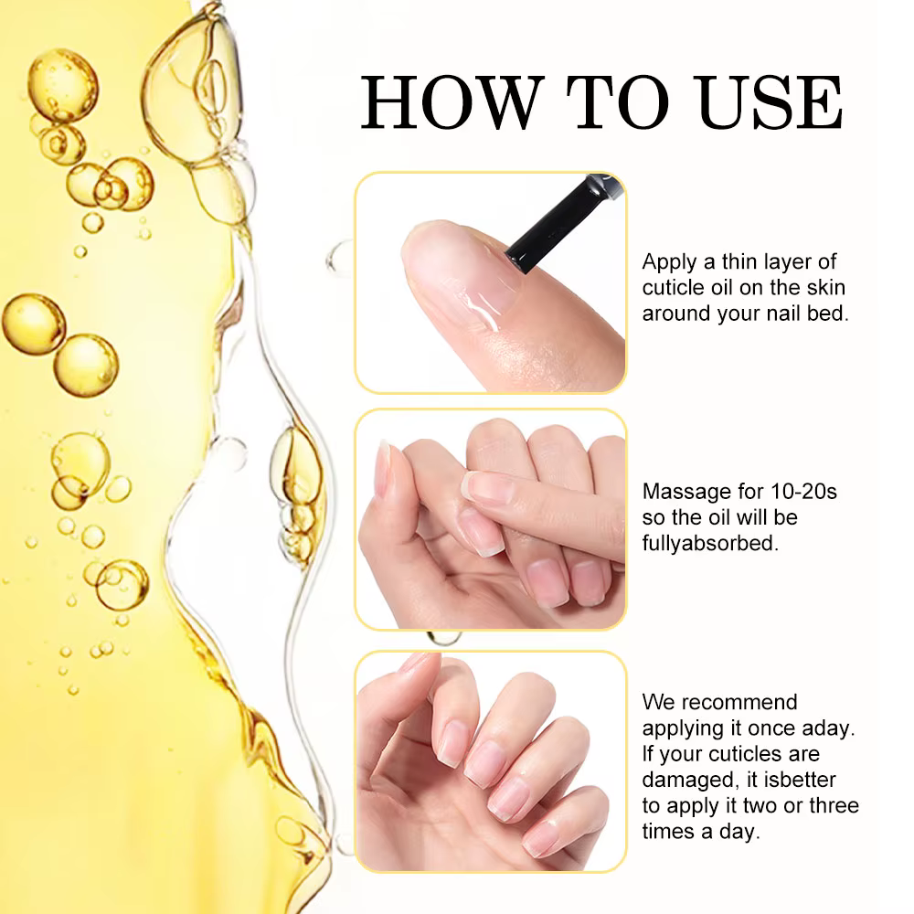Huile nutritionnelle parfumée pour ongles