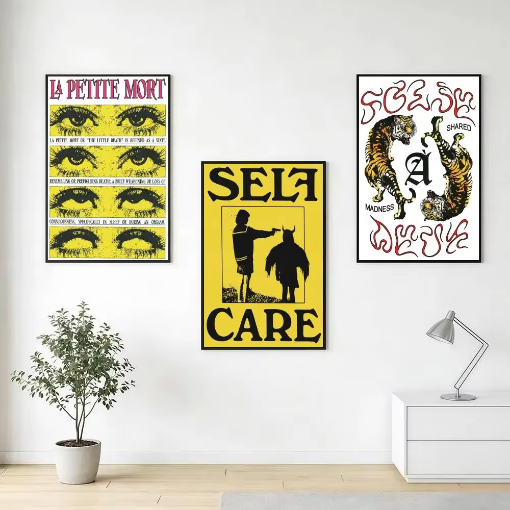 Affiche d'artiste U-Utsav V-Verma, impressions d'art mural minimaliste moderne pour chambre à coucher, salon, décoration intérieure, cadeau