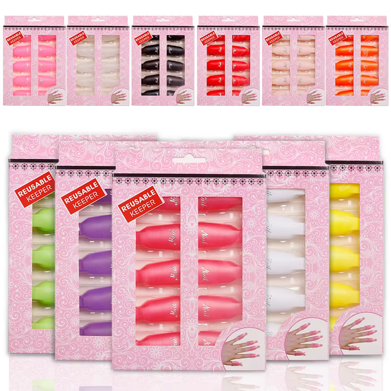 Clips pour dissolvant de vernis à ongles en gel UV acrylique