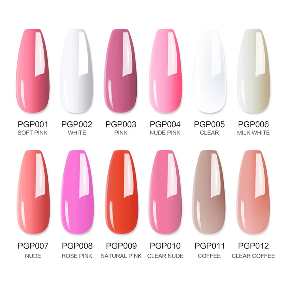 Gel d'extension d'ongles à paillettes