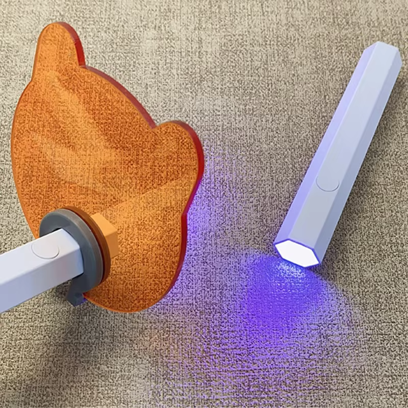 Dispositifs de Salon de beauté des ongles, déflecteur bloquant la lumière en acrylique pour lampe UV à ongles de forme droite, lunettes de protection Anti-lumière bleue