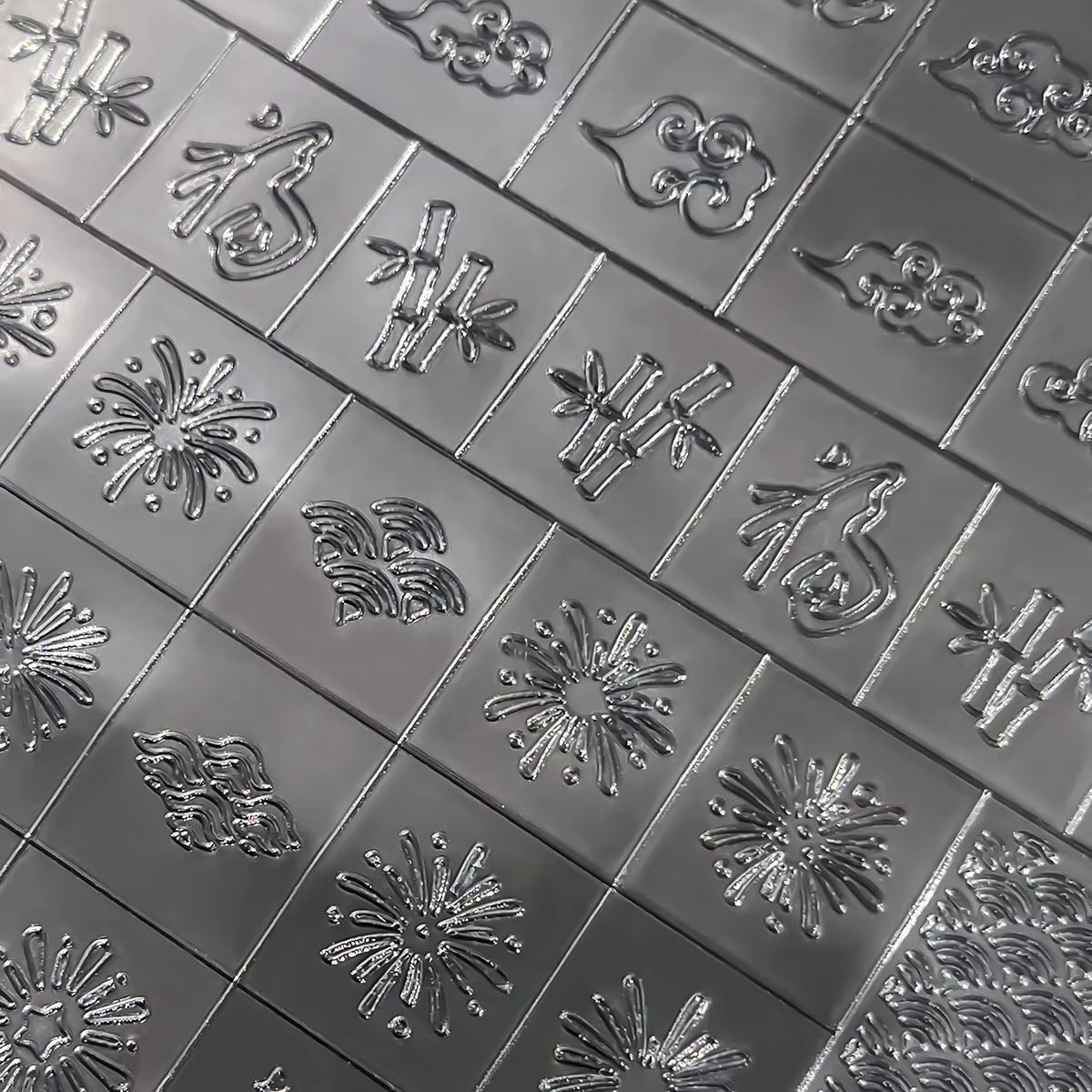 Autocollants pour ongles transparents et peints à la bombe pour le Nouvel An
