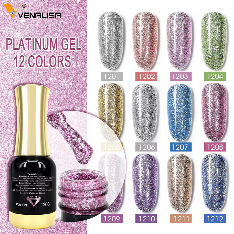 # 1004 VENALISA vernis à ongles Hema TPO gratuit gelée Semi permanente couleur rose chair tremper UV LED
