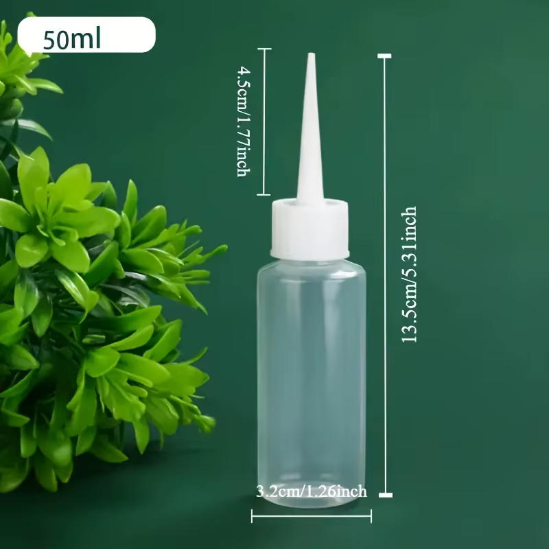 Lot de 4 flacons souples anti-fuite avec embouts de précision