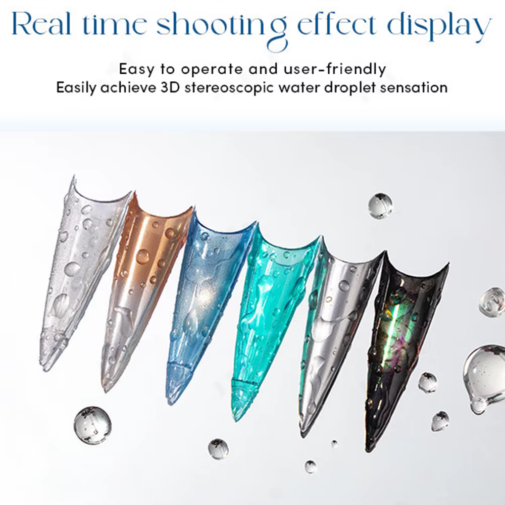 1/2 pièces Gel de finition 3D effet goutte de rosée