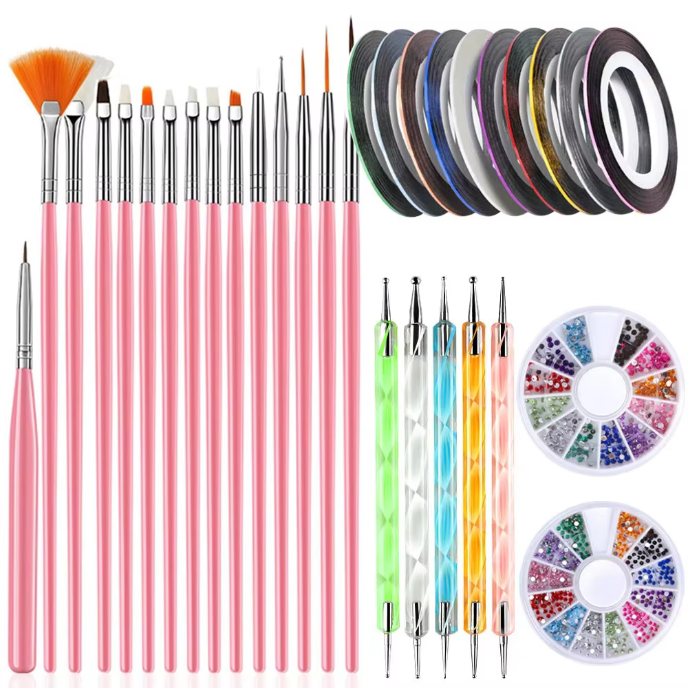 Ensemble d'outils pour nail art 32 pièces – Pinceaux