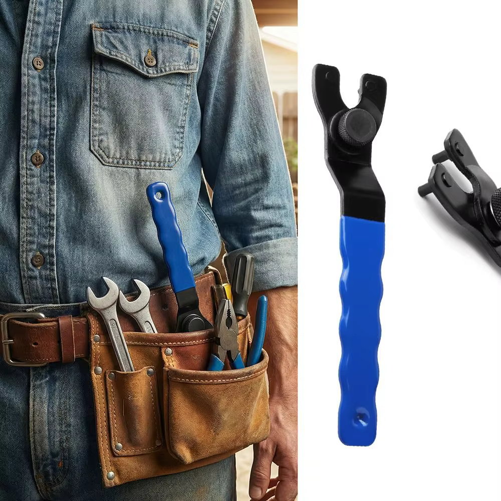 Clé à molette réglable pour meuleuse d'angle, design portable, 19 cm, qualité supérieure pour réparation