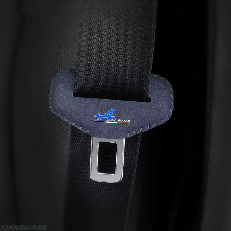 Couverture de boucle de ceinture de sécurité avec logo de voiture, accessoire intérieur pour Alpine Esprit Logo Duster Scenic Megane GT Clio Captur Kwid Kadjar