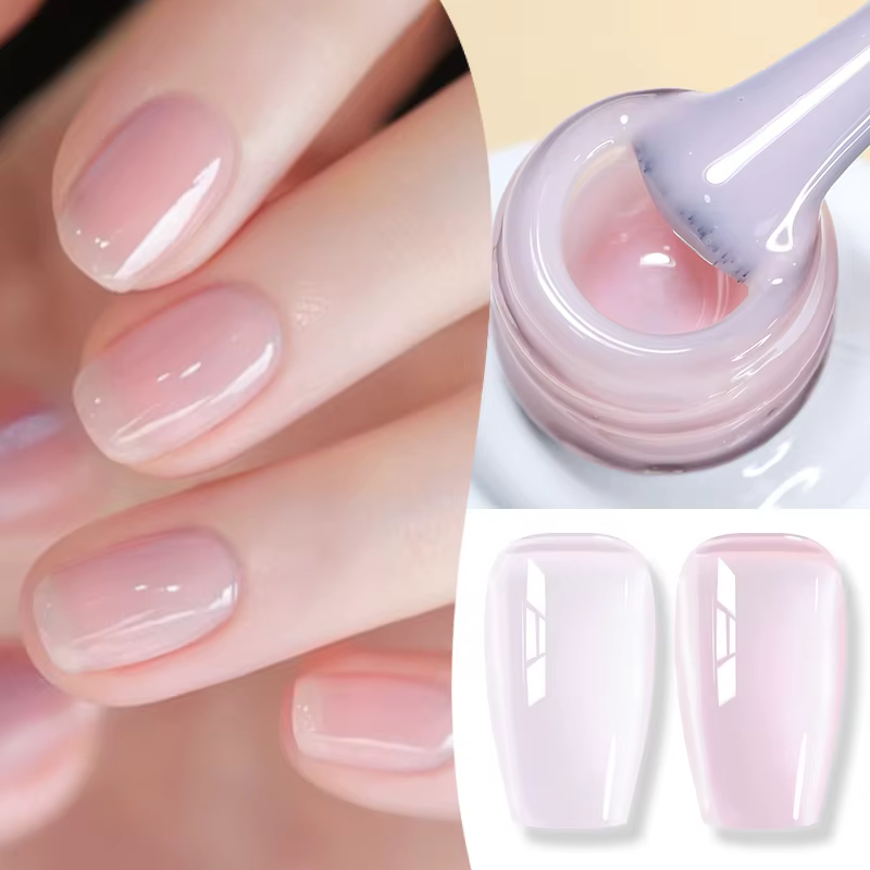BORN PRETTY 10ml Sirop Nude Gel Jelly Nude Couleur Naturelle Semi Permanent Soak Off UV LED Vernis Fournitures pour Ongles Manucure