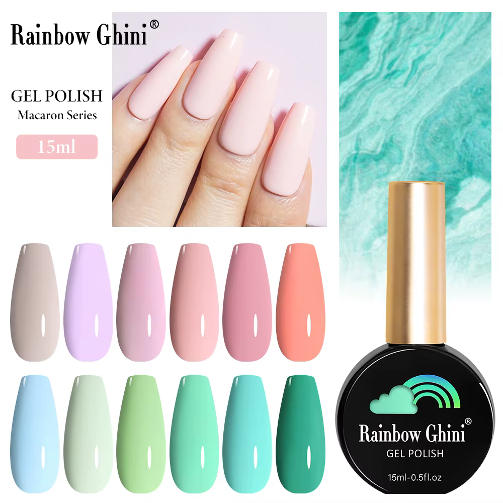 Rainbow Ghini – vernis à ongles couleur macaron