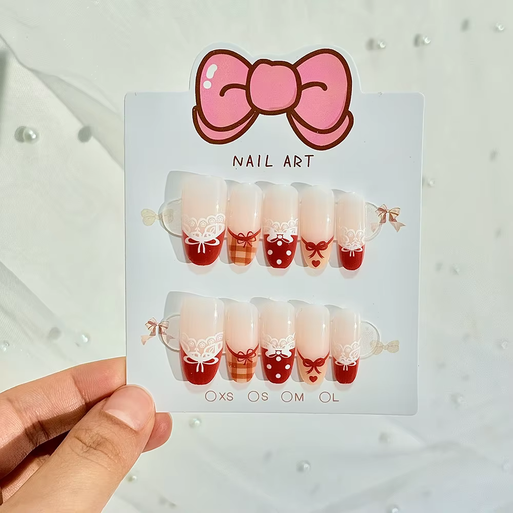 120 faux ongles à presser