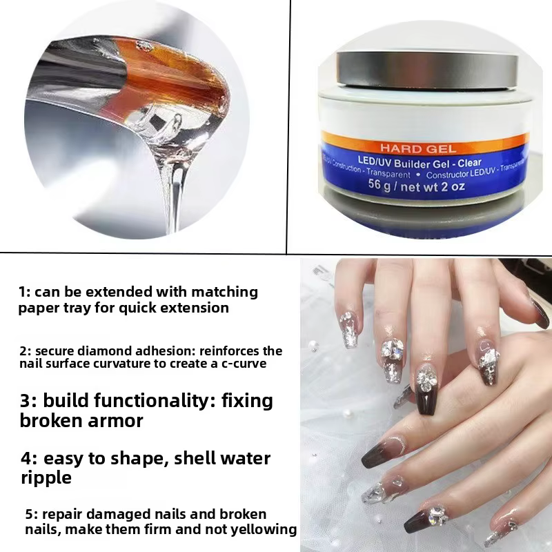 Gel d'extension et d'amélioration des ongles