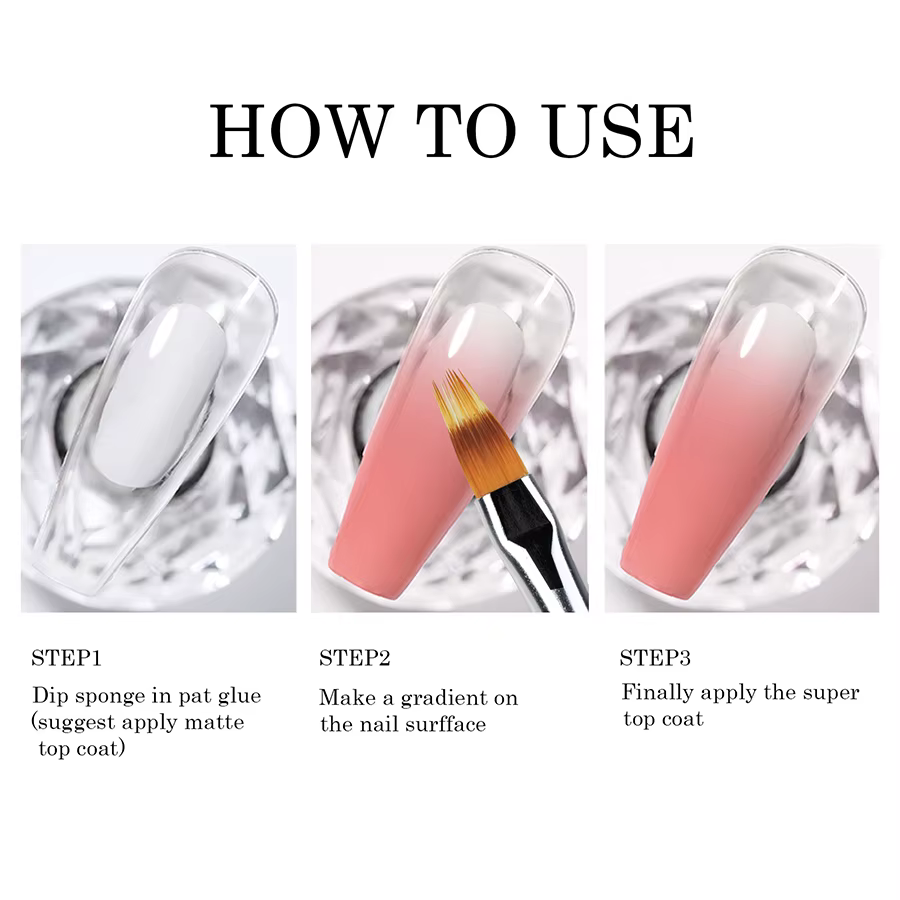 Pinceau pour nail art pour ongles dégradés