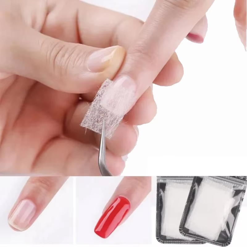 Extension d'ongles en fibre de verre de soie
