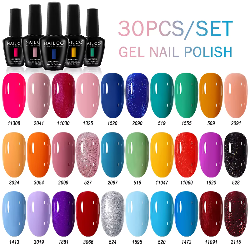 NAILCO 15ml 30pcs/Set Vernis à ongles gel UV semi-permanent Esmalte