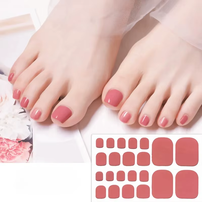 Autocollants Solides pour Ongles de Pieds