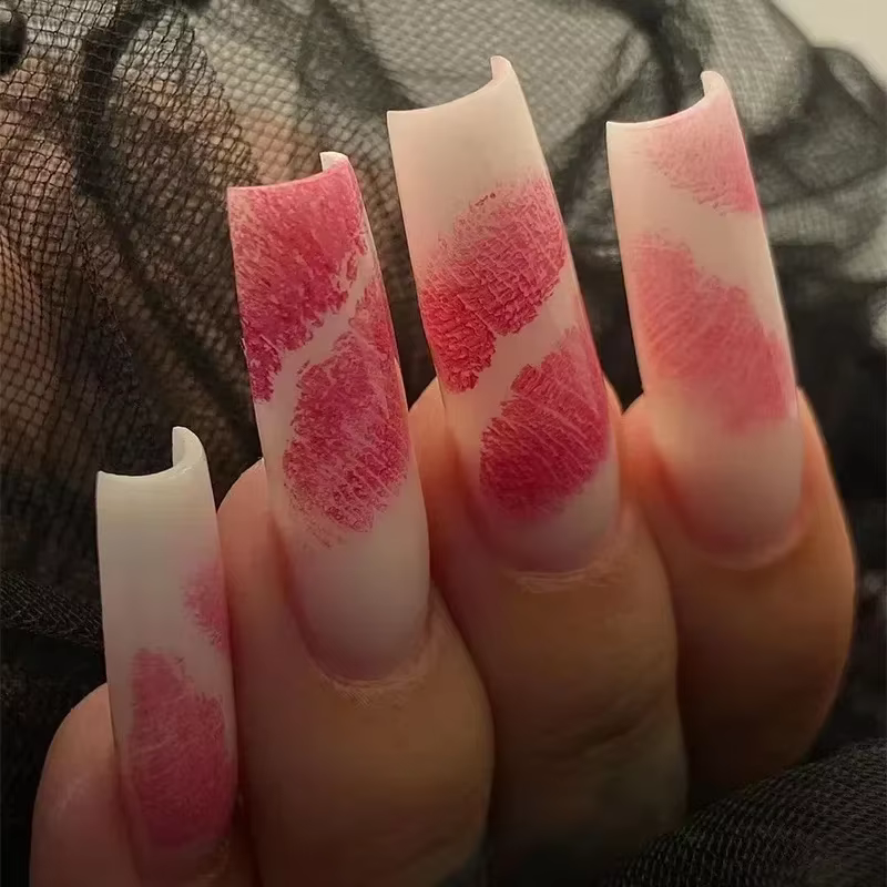 Faux Lèvres Rouges Sexy pour Mariage Romantique