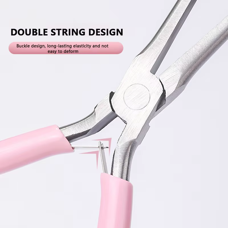 Pince à épiler en acrylique pour extension d'ongles