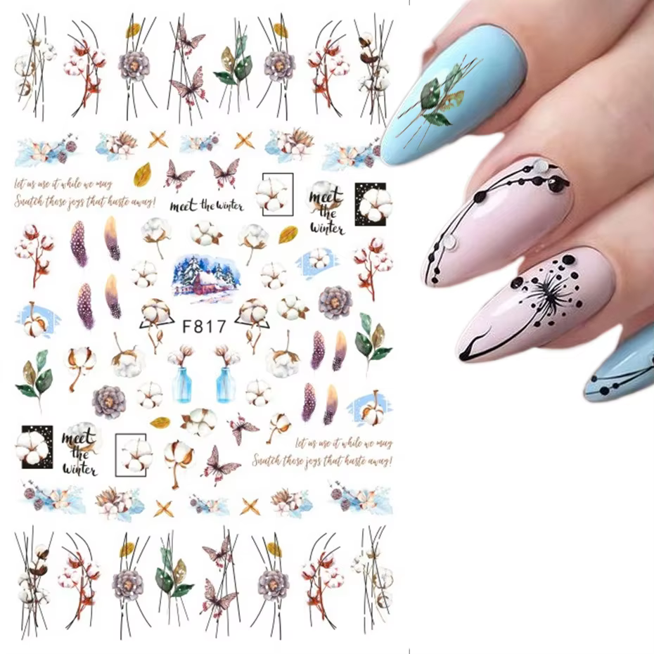 Autocollants 3D pour ongles