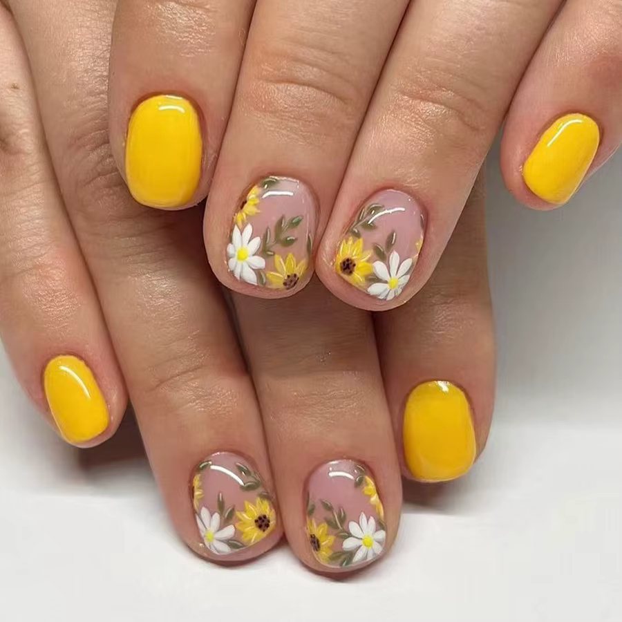 24 faux ongles colorés à presser