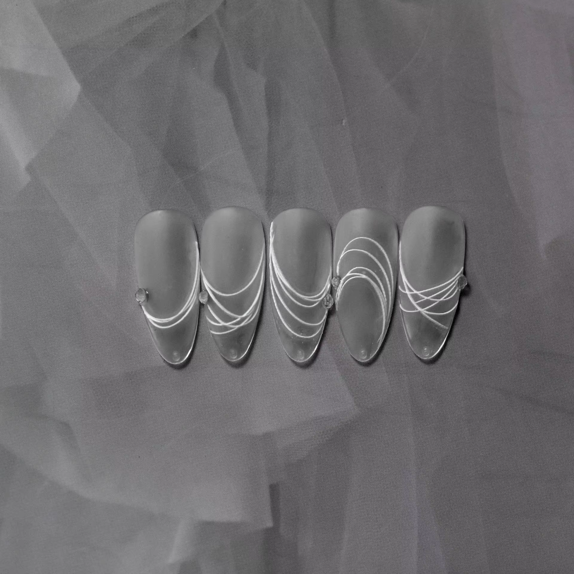 Autocollant pour ongles en relief 5D