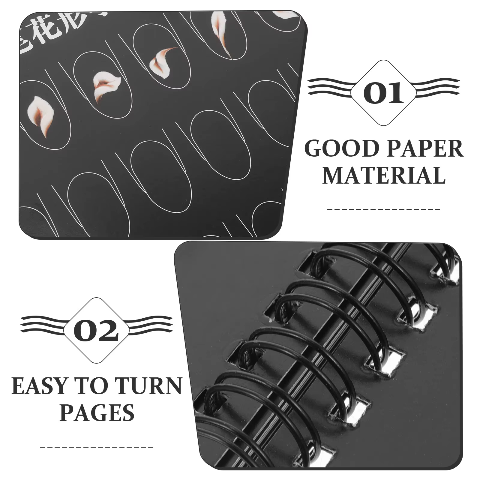 Cahier d'exercices de nail art avec modèles vierges pour débutants
